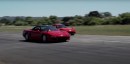 Mazda RX-7 Vs Acura NSX drag race