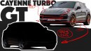 1995 Porsche Cayenne Turbo GT Rendering Mixes in Classic 991 Headlights