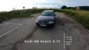 2000 Audi A6 Avant 2.7 Turbo with broken engine top speed Autobahn drive by TopSpeedGermany