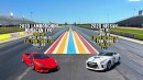 AWD Twin Turbo Showdown! Lamborghini Hurácan EVO vs Nissan GT-R // Texas No-Prep Drag Racing
