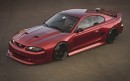 2005 Ford Mustang Gets "Cyber Pony" Widebody Makeover