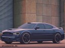2006 Dodge Charger Demon CGI modernization rendering by tuningcar_ps