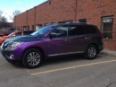 2013 Nissan Pathfinder Gets Purple Chameleon Wrap