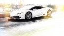 Lamborghini Huracan driving
