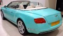 Bentley Continental GTC in Tiffany Blue