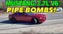 2014 Ford Mustang S197 II with resonator delete and pype bombs on Exhaust Addicts