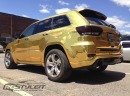 2014 Jeep Grand Cherokee SRT8 Wrapped in Gold Chrome