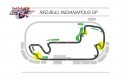 The new track layout of the Indianapolis GP