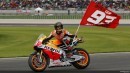 Marc Marquez at the end of the 2014 season in Valencia