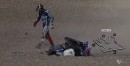 Jorge Lorenzo crashes in Qatar