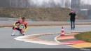 Loris Capirossi testing the new Turn 11 at Sachsenring