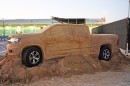 2015 Chevrolet Colorado sand sculpture