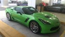 2015 Corvette Z06 Gets Repainted in Special Green