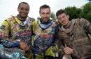 Alain Duclos and Fabiel Planet in Sherco TVS livery, plus Olivier Pain (Yamaha)