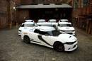 2015 Dodge Chargers dressed as dressed as First Order Stormtroopers