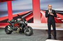 2015 Ducati Diavel with Ducati CEO Claudio Domenicali
