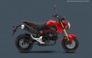 A red 2015 Honda Grom is a classic sight
