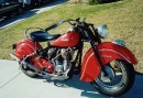 1947 Indian Chief Roadmaster in "naked" trim