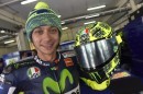 Sepang 1 test, day 1, Rossi and his new helmet