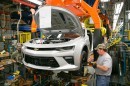 2016 Chevrolet Camaro pilot production at GM Grand River Assembly plant