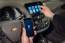 Apple CarPlay system demonstrated on 2016 Chevrolet model