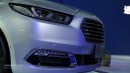 2016 Ford Fusion in China - Shanghai live photos" LED daytime running lights