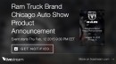 Ram Trucks Chicago Auto Show product announcement
