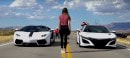 2017 Acura NSX vs Lamborghini Aventador Drag Race