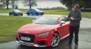 Audi TT RS vs A45 AMG and Ford Focus RS