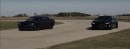 2017 Chevrolet Camaro ZL1 vs Dodge Challenger Hellcat drag race