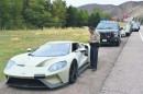 2017 Ford GT prototypes pulled over for speeding