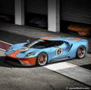 2017 Ford GT Gulf Oil livery rendering