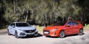 2017 Honda Civic Sport and Hyundai i30 1.6 Turbo Acceleration and Sound Comparison