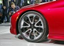 Lexus LC 500 live in Detroit: wheels