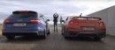 2017 Nissan GT-R vs Audi RS6 Performance Dirty Road Drag Race