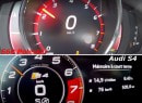 2017 Volvo S60 Polestar vs 2017 Audi S4 Acceleration Battle
