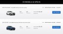 2018 BMW X3 (G01) U.S. lineup and price list