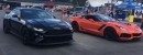2018 Ford Mustang GT Drag Races 2019 Corvette ZR1