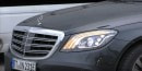 2018 Mercedes-Benz S-Class spied: headlights