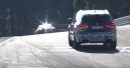 2019 BMW X3 M Chases 2019 Porsche 718 Cayman GT4 in Heavy Nurburgring Testing