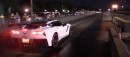 2019 Chevrolet Corvette ZR1 Drag Races Honda Civic Racecar