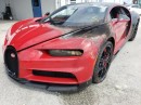 2019 Bugatti Chiron with fire damage is proving irresistible to collectors, even though it's useless