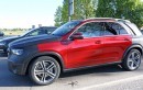 2019 Mercedes GLE-Class Shows Uncamouflaged Design in Red, Has Rugged E-Class Interior