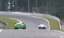 2019 Porsche 911 GT3 RS Chases 2019 Chevrolet Corvette ZR1 on Nurburgring