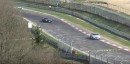 2019 Porsche 911 Prototype Hunts Down Mercedes-AMG C63 Coupe on Nurburgring