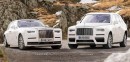 2019 Rolls-Royce Cullinan render vs Phantom