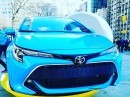 2019 Toyota Corolla Looks Like a Blue Hot Hatch in the Real World