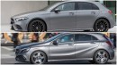 2019 W177 Mercedes A-Class vs. Old W176 A-Class: Photo Comparison