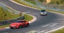 2020 BMW X5 M Competition Hunts Down Toyota Supra on Nurburgring