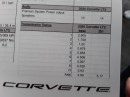 C8 Corvette Stingray specifications